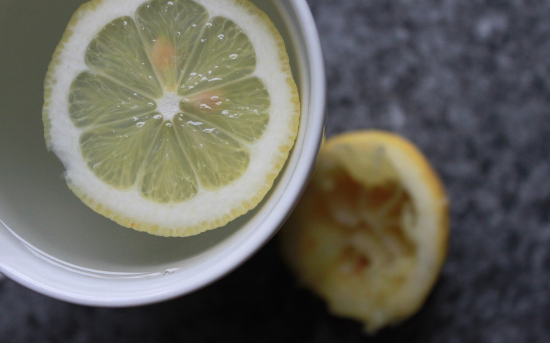 Hot lemon water rituals