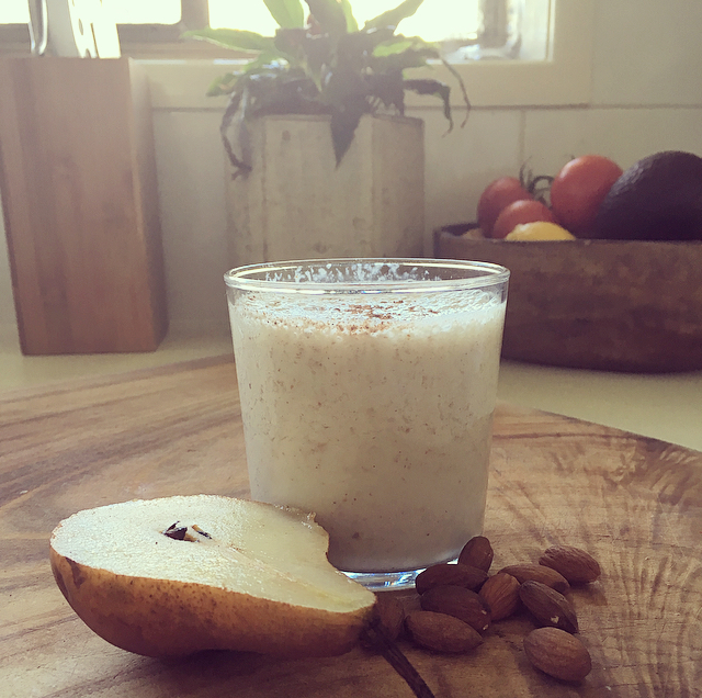 Spiced pear smoothie for a cough recipe
